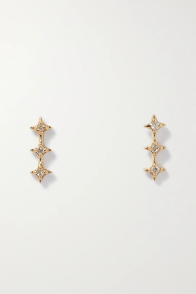 유럽직배송 스톤앤스트랜드 귀걸이 STONE AND STRAND Bright Lights 10-karat gold diamond earrings 1647597279304690
