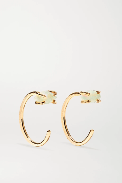 유럽직배송 멜리사조이매닝 귀걸이 MELISSA JOY MANNING 14-karat gold opal earrings 17957409491330937