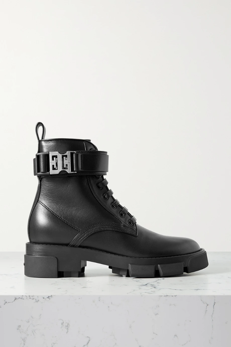 유럽직배송 지방시 앵클부츠 GIVENCHY Terra buckled leather ankle boots 24772899113505137