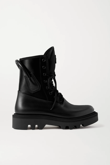 유럽직배송 지방시 GIVENCHY Combat leather and neoprene ankle boots 23471478576050142