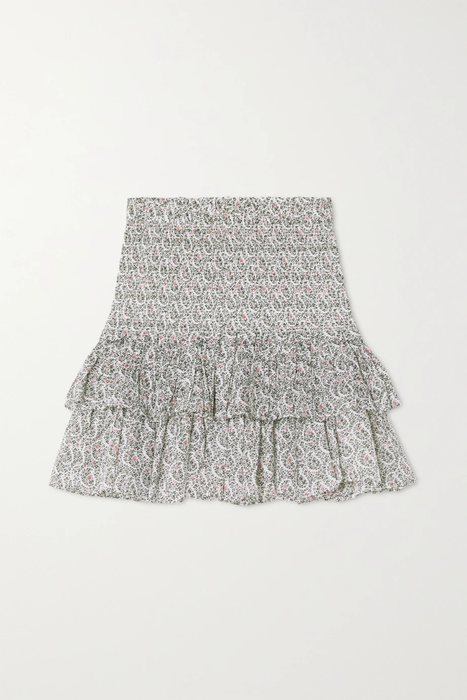유럽직배송 이자벨마랑에뚜왈 ISABEL MARANT ÉTOILE Naomi tiered floral-print cotton-voile mini skirt 11452292646554217