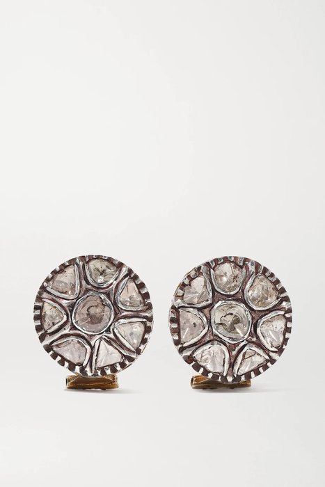 유럽직배송 암라팔리 귀걸이 AMRAPALI Sterling silver-plated 18-karat gold diamond earrings 17476499600044577