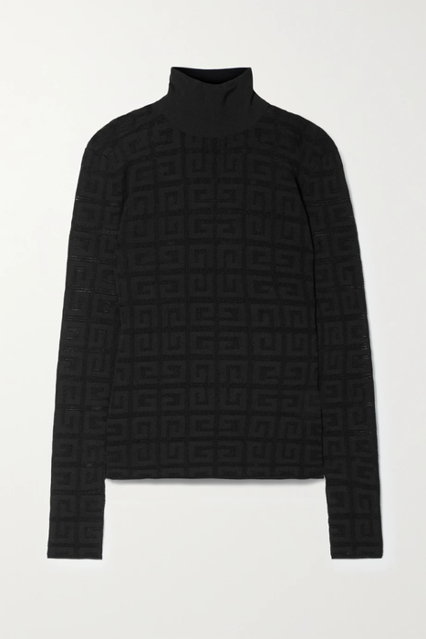 유럽직배송 지방시 스웨터 GIVENCHY Jacquard-knit turtleneck sweater 16114163151087324