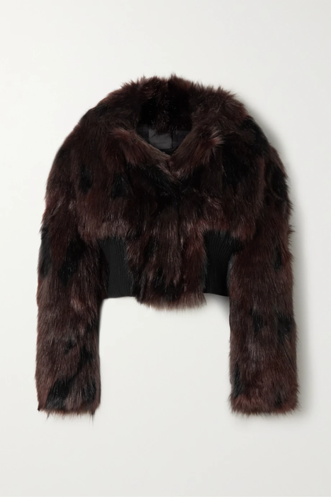 유럽직배송 지방시 GIVENCHY Faux fur and ribbed wool-blend jacket 16114163151087325