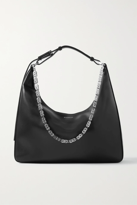유럽직배송 지방시 GIVENCHY Moon Cut medium chain-embellished leather shoulder bag 32027475399602590