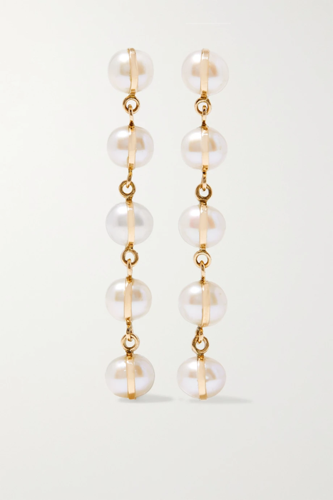 유럽직배송 멜리사조이매닝 귀걸이 MELISSA JOY MANNING 14-karat gold pearl earrings 17428787259244568