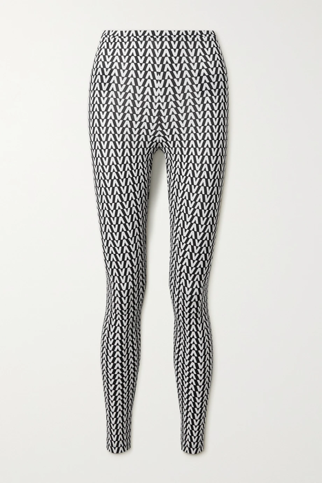 유럽직배송 발렌티노 VALENTINO Printed stretch-jersey leggings 10163292708819304