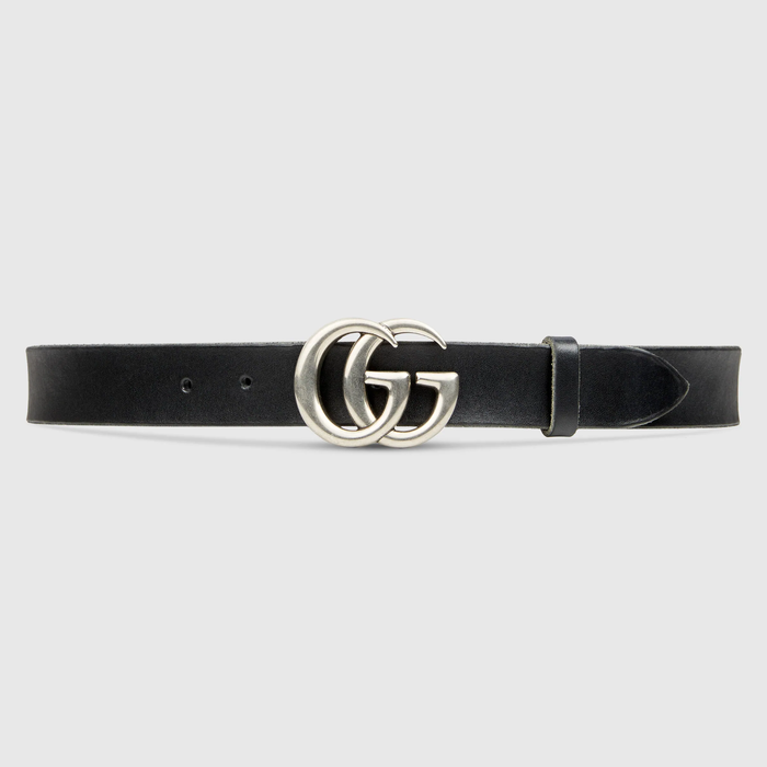 유럽직배송 구찌 GUCCI Gucci Leather belt with Double G buckle 414516CVE0N1000