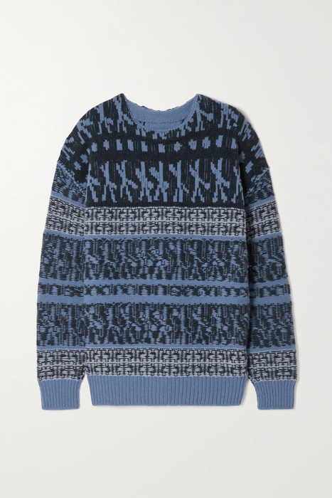 유럽직배송 지방시 스웨터 GIVENCHY Oversized wool-jacquard sweater 22250442025981590