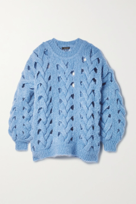 유럽직배송 이자벨마랑 스웨터 ISABEL MARANT Ella oversized open-knit mohair-blend sweater 25185454455638888