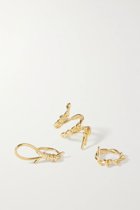유럽직배송 지방시 귀걸이 GIVENCHY Set of three gold-tone rings 33258524072068536