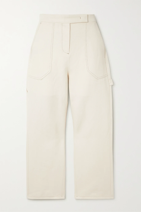 유럽직배송 막스마라 팬츠 MAX MARA Alete cropped cotton and linen-blend twill wide-leg pants 32027475399365332
