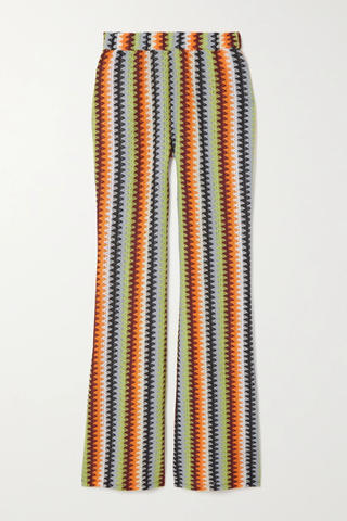 유럽직배송 앤더슨벨 팬츠 ANDERSSON BELL Marta striped crochet-knit flared pants 32027475400251905