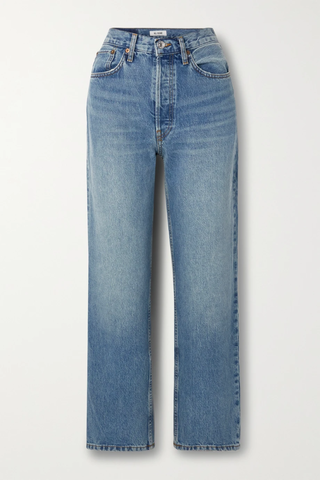 유럽직배송 리던 청바지 RE/DONE 90s Crop Low Slung organic straight-leg jeans 45666037504839301