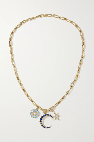 유럽직배송 STORROW 14-karat gold multi-stone necklace 45666037504154780