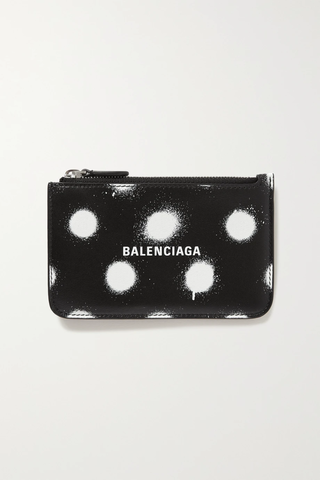 유럽직배송 발렌시아가 카드홀더 BALENCIAGA Cash polka-dot leather cardholder 33258524072173085