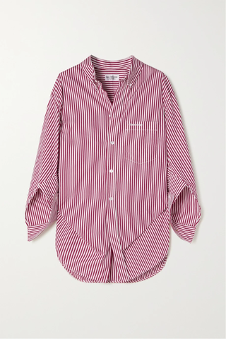 유럽직배송 발렌시아가 셔츠 BALENCIAGA Swing twisted striped cotton-poplin shirt 1647597284059086