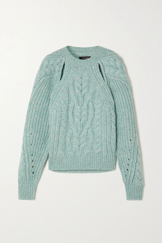 유럽직배송 이자벨마랑 스웨터 ISABEL MARANT Paloma cutout cable-knit wool-blend sweater 43769801094921954