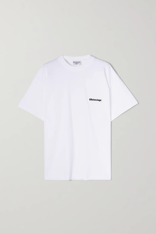 유럽직배송 발렌시아가 티셔츠 BALENCIAGA Embroidered cotton-jersey T-shirt 1647597284060559