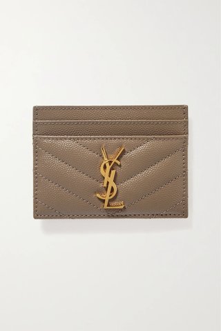 유럽직배송 생로랑 카드홀더 SAINT LAURENT Monogramme quilted textured-leather cardholder 1647597294962765