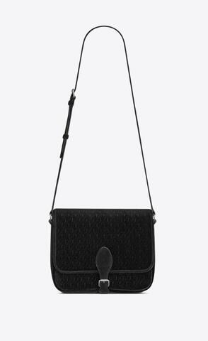 유럽직배송 입생로랑 숄더백 SAINT LAURENT le monogramme medium buckle satchel in velvet and smooth leather 688253FAAH81000