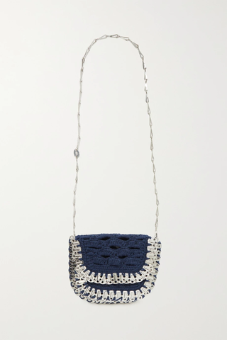 유럽직배송 파코라반 숄더백 PACO RABANNE Mini embellished crochet-knit shoulder bag 43769801095777922