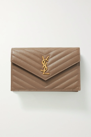 유럽직배송 생로랑 숄더백 SAINT LAURENT Monogramme quilted textured-leather shoulder bag 1647597294962840