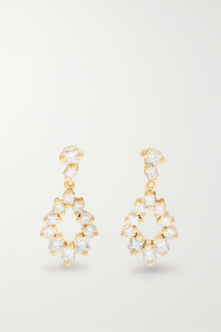 유럽직배송 수잔케일런 귀걸이 SUZANNE KALAN 18-karat gold diamond earrings 1647597288833963
